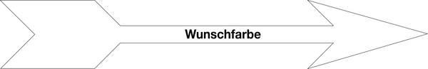 Richtungspfeil, in Wunschfarbe, Folie - 1 Bund = 100 Stk.