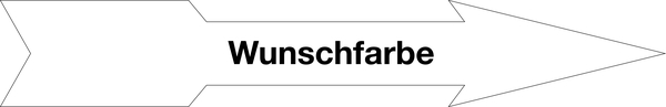 Richtungspfeil, in Wunschfarbe, Folie - 1 Bund = 100 Stk.