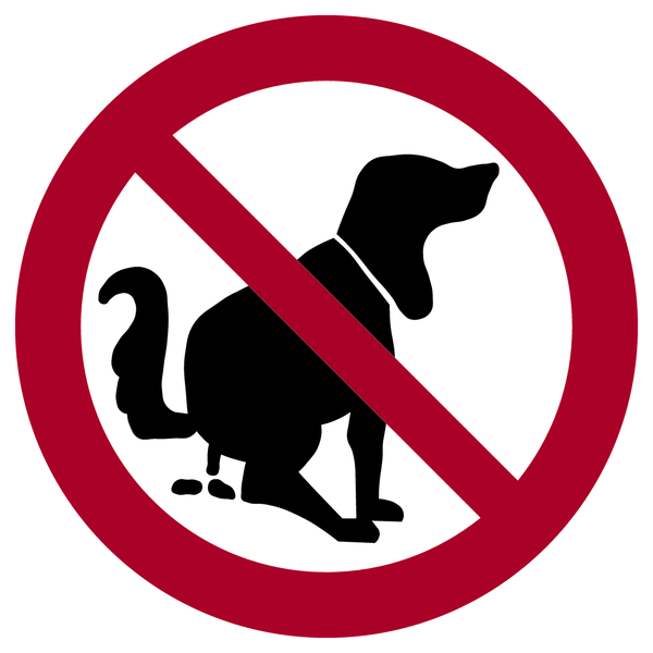 Verbotsschild, Hier kein Hundeklo - praxisbewährt