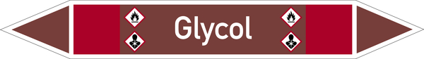 Rohrleitungsetikett, Glycol