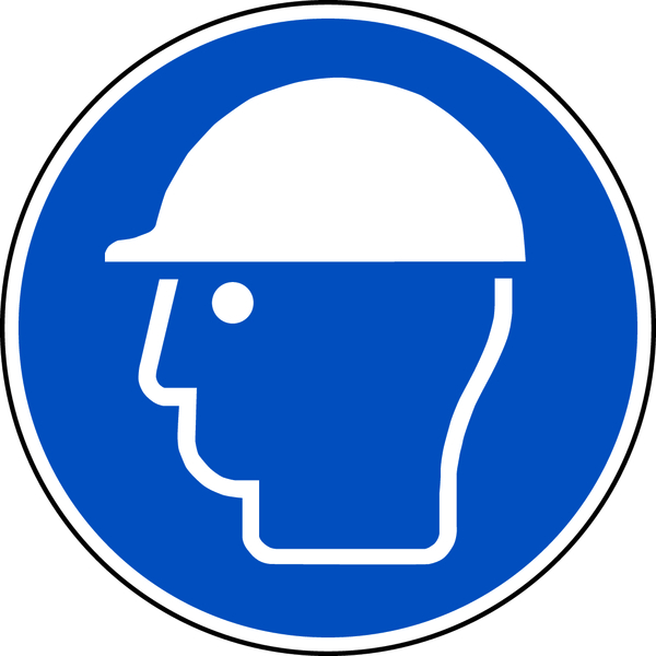 Gebotsschild, Kopfschutz benutzen M014 - ASR A1.3 (DIN EN ISO 7010)