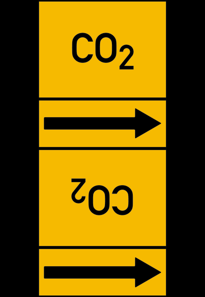 Rohrleitungsband, CO2, Rolle = 33 m