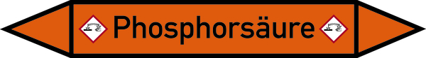 Rohrleitungsetikett, Phosphorsäure