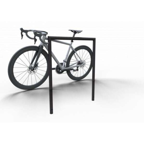 Fahrrad Anlehnbügel, 1200 x 1000 mm, Stahl, schwarz, zum Einbetonieren