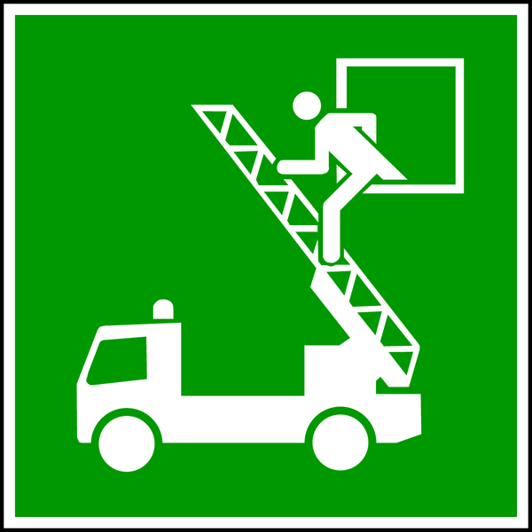 Rettungszeichen, Notausstieg E017 - ASR A1.3 (DIN EN ISO 7010)