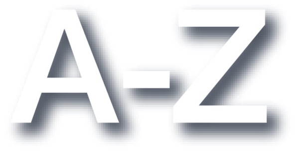 Klebebuchstaben, A - Z, auf Trägerfolie - 1 Set = 26 Stk.