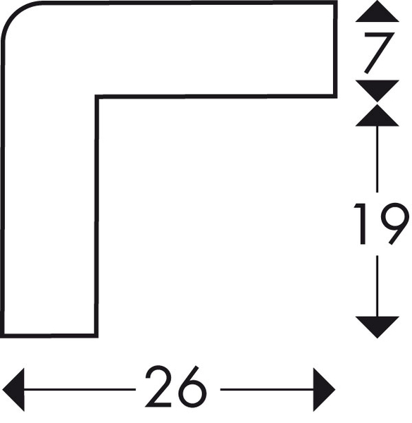 Warn- und Schutzprofil, Knuffi, Eckschutz, Typ E