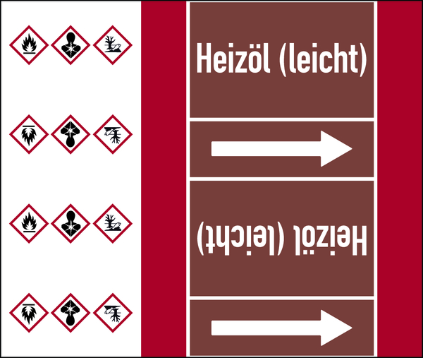 Rohrleitungsband, Heizöl (leicht), Rolle = 33 m