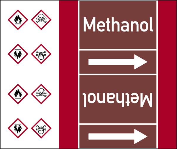 Rohrleitungsband, Methanol, Rolle = 33 m