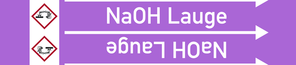 Rohrleitungsband, NaOH Lauge, Rolle = 33 m