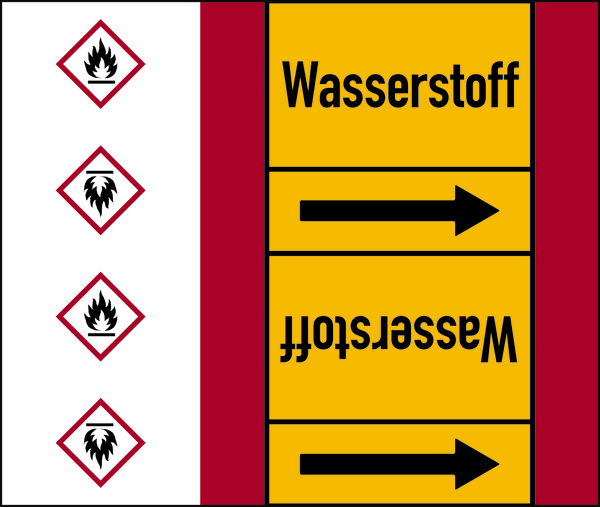 Rohrleitungsband, Wasserstoff, Rolle = 33 m