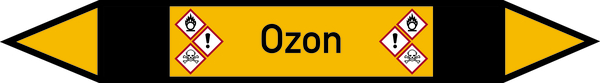 Rohrleitungsetikett, Ozon