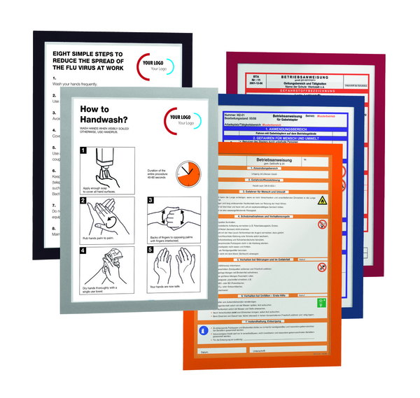 Selbstklebender Inforahmen, DURAFRAME®, DIN A4 - Pack = 2 Stk.