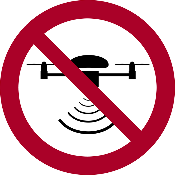 Verbotsschild, Drohne verboten - praxisbewährt