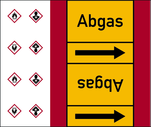 Rohrleitungsband, Abgas, Rolle = 33 m