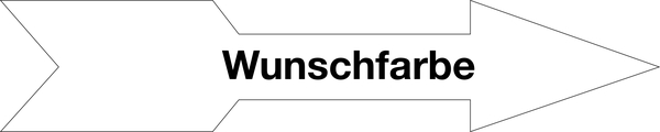 Richtungspfeil, in Wunschfarbe, Folie - 1 Bund = 100 Stk.