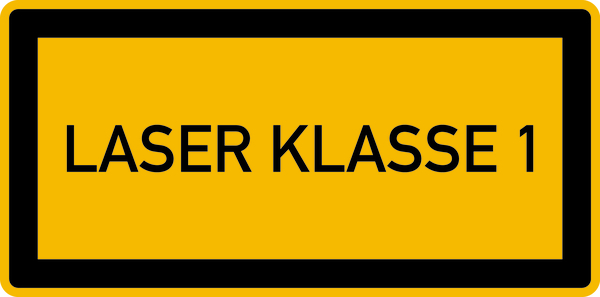 Hinweisschild, Laser Klasse 1