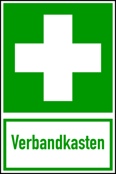 Rettungszeichen, Kombischild Verbandkasten - ASR A1.3 (DIN EN ISO 7010)