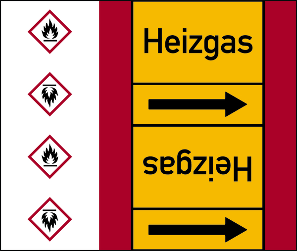 Rohrleitungsband, Heizgas, Rolle = 33 m