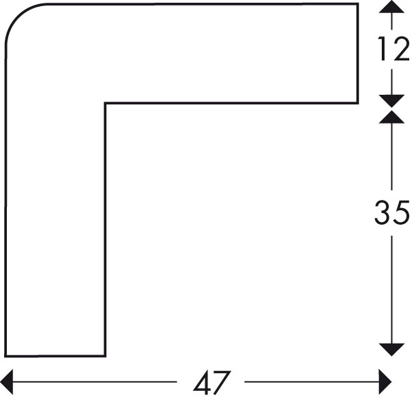 Warn- und Schutzprofil, Knuffi, Eckschutz, Typ H