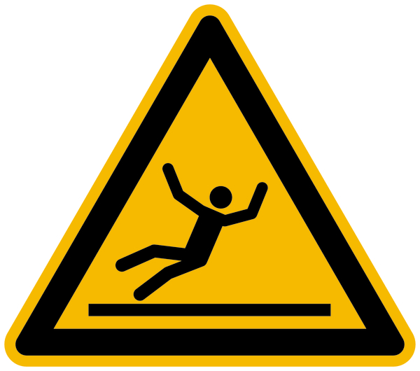 Warnschild, Warnung vor Rutschgefahr W011 - ASR A1.3 (DIN EN ISO 7010)