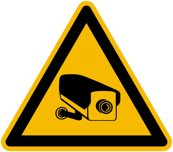 Warnschild, Warnung vor Videoüberwachung - praxisbewährt
