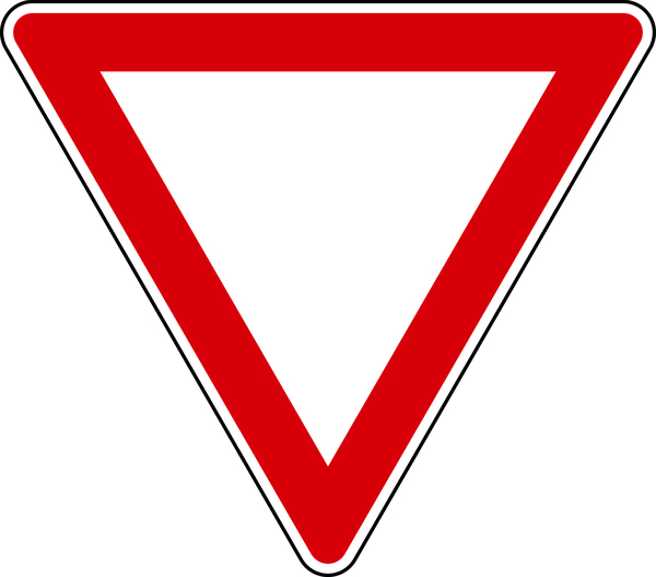 Verkehrszeichen - Vorfahrt gewähren, Zeichen 205