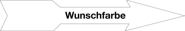 Richtungspfeil, in Wunschfarbe, Folie - 1 Bund = 100 Stk.