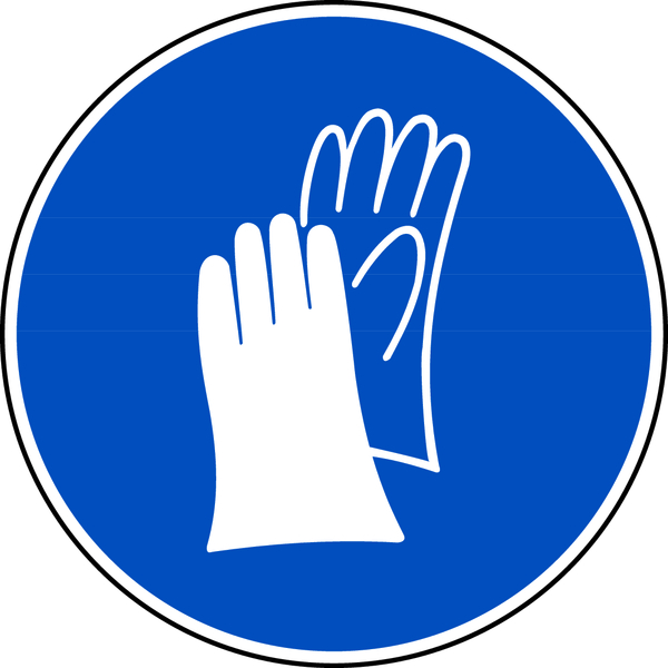 Gebotszeichen, Handschutz benutzen D-M006 - DIN 4844/BGV A8